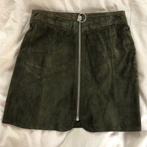 Zara suede miniskirt
